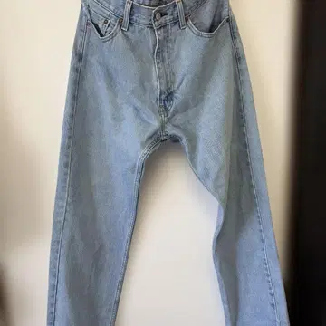 Levi's 505 라이트 블루 데님 팬츠 W32 스트레이트 페이드