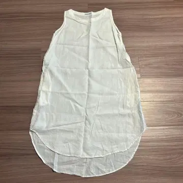 프렌치 린넨 원피스 슬리브리스