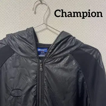 [ Champion ] 지퍼 후드티 블랙 남성용