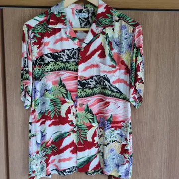 SUN SURF 선서프 하와이안 셔츠 반팔 셔츠 S