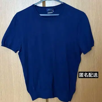 [택 포함 새상품] 폴로 랄프로렌 100% 피마 코튼 반팔 니트 네이비