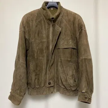90s 스웨이드 가죽 봄버 자켓
