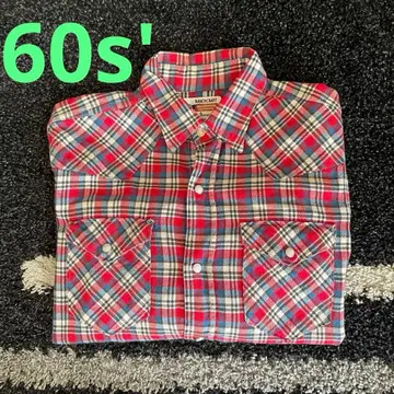 60s Penneys RANCHCRAFT 올 코튼 웨스턴 셔츠