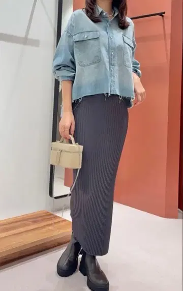 윔 가젯 데님 셔츠
