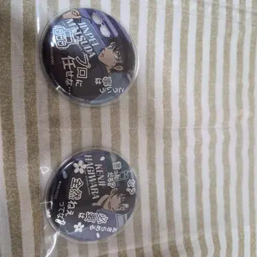 코난 유니버셜 콜렉터블 캔뱃지 하기와라 켄지 마츠다 진페이