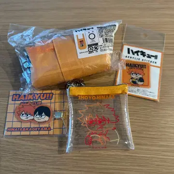 지로리 하이큐 헤어 클립, 키링, 아크릴 스티커, 에코백