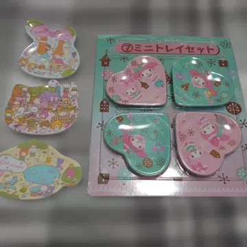 산리오 복권 미니 트레이 세트