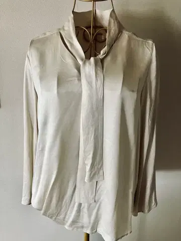 가마쿠라 셔츠 Maker's Shirt 리본 포함 긴팔 블라우스