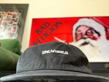 USA SML Wheels 스케이트보드 캡 블랙