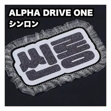 신롱 ALPHA DRIVE ONE 네임보드 부채 글자 네임보