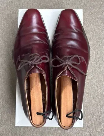 [ CROCKETT&JONES ] 버건디 가죽 드레스 슈즈