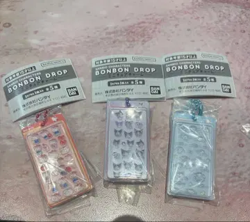 산리오 모자 꽁지 드롭 씰 미니어처 참 가챠 쿠로미 시나몬