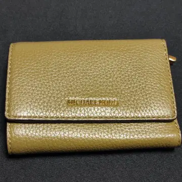 [ 미사용 ] MICHAEL KORS 골드 3단 폴더형 지갑 마이클코어스