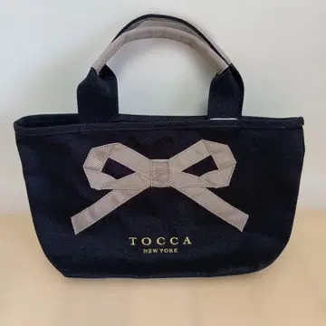 TOCCA 리본 블랙 토트백 미사용 택 포함