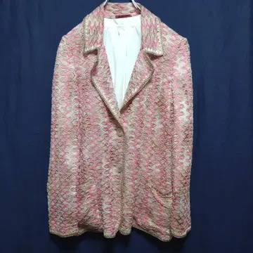 MISSONI 물결 무늬 핑크 골드 자켓