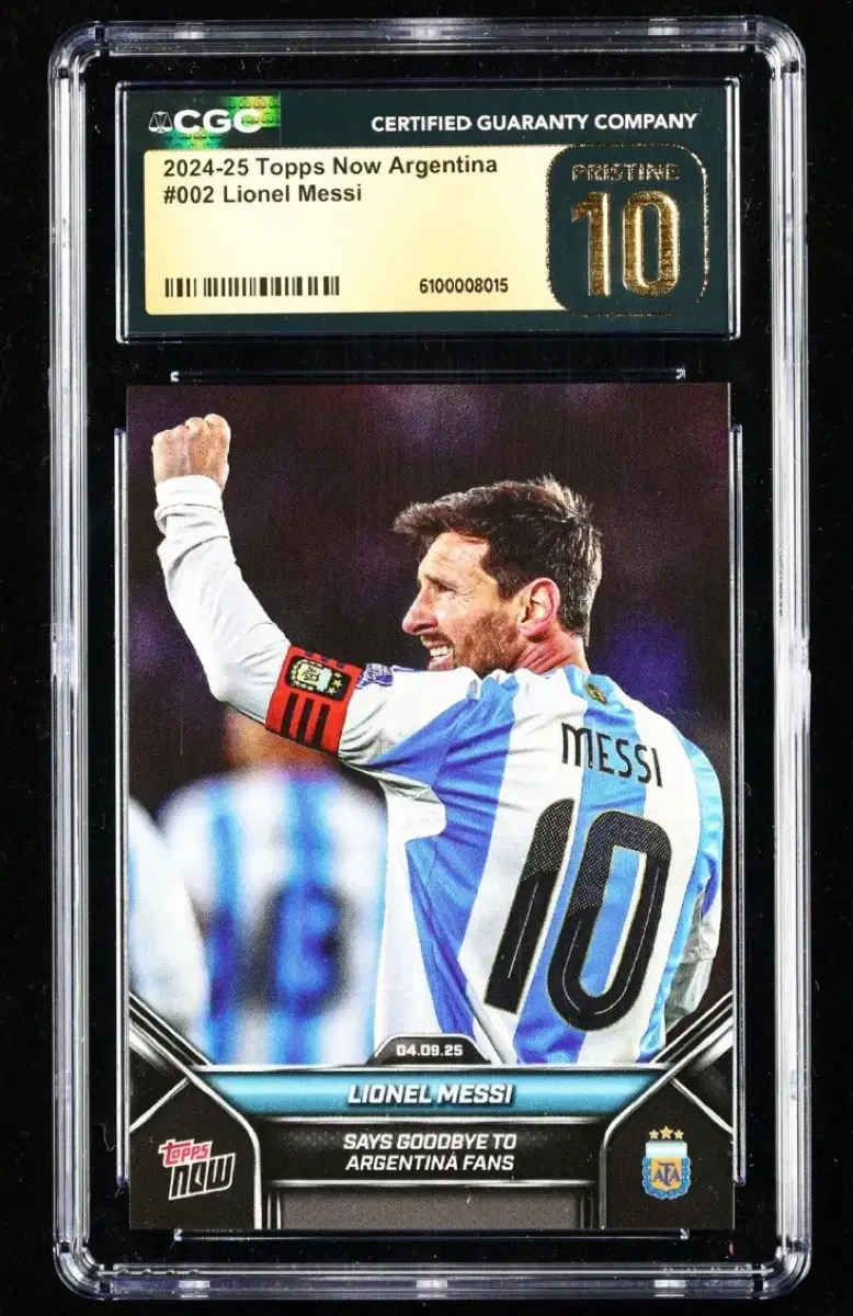 Topps Now 메시 2024-25 카드 cgc 10 프리스틴