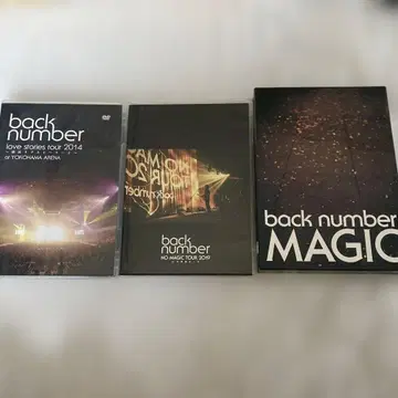백넘버 라이브 DVD 3개 세트