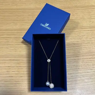 Swarovski Y자 목걸이 골드 라리엣