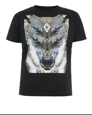 Marcelo Burlon 늑대 그래픽 T셔츠 블랙