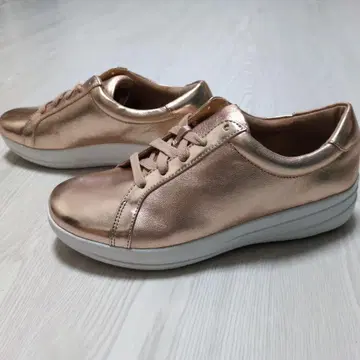 핏플랍 컴포트 슈즈 로즈 골드 메탈릭 23cm