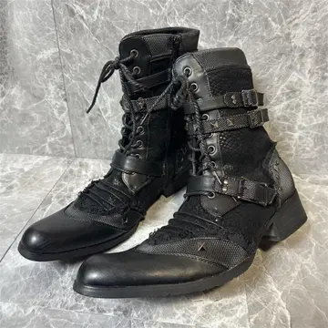 LOVE HUNTER python studs belt boots