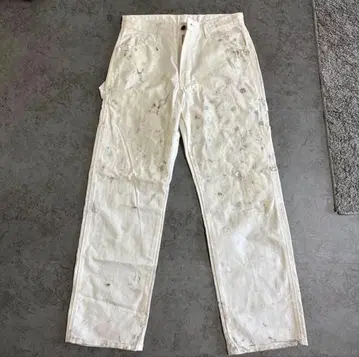 00s USA Dickies 화이트 페인터 팬츠