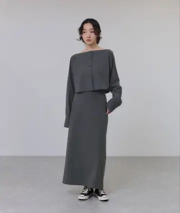 [ 일부 WEB 한정 컬러 ] 멀티 WAY 레이어드 셔츠 스커트 상의만