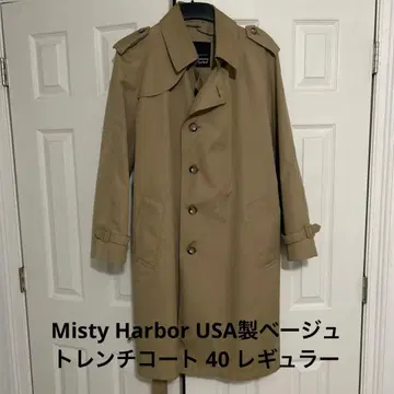 Misty Harbor USA제 베이지 트렌치코트 40 레귤러