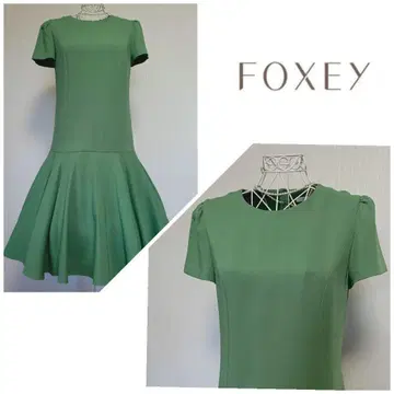 FOXEY 폭시 원피스 그린 레어 42