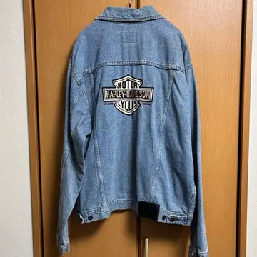Harley-Davidson 데님 자켓 라이트 블루 빈티지 L