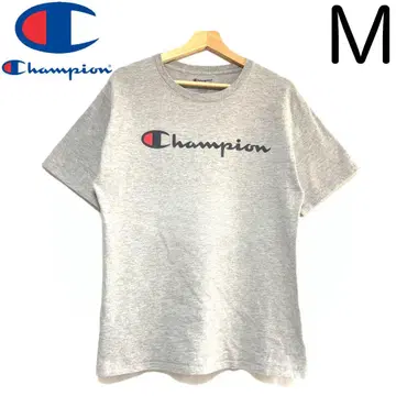 수입 구제 의류 Champion 챔피온 T셔츠 심플 로고 프린트 그레이
