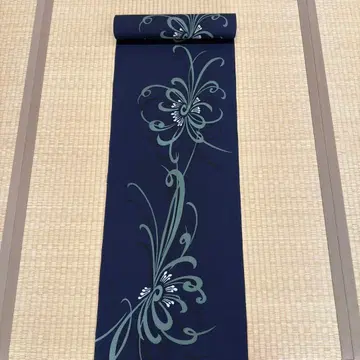 고급 본염 유카타 옷감 SAORI AKIMOTO