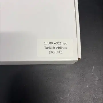 1:100 A321neo TC-LPE 터키쉬 에어라인 모형