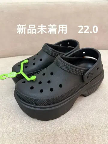 크록스 블랙 사보 클로그 샌들 / CROCS STOMP CLOG