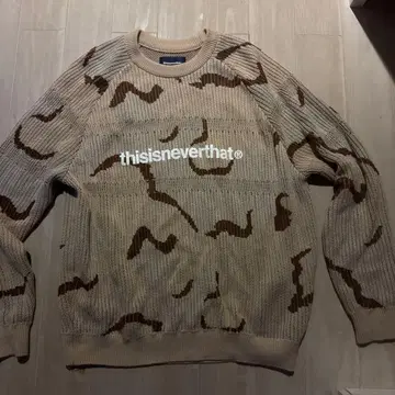 thisisneverthat 카모플라쥬 니트 L 사이즈