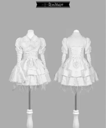 DimMoire unDead Maiden 드레스 (White) L 사이즈