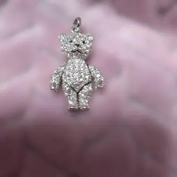 스와로브스키 곰 베어 목걸이 탑 SWAROVSKI 곰