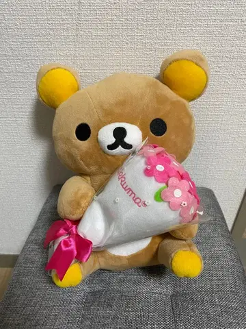 산엑스 리락쿠마 봉제 인형 꽃다발 부케