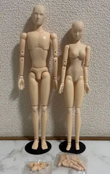 오비츠 인형 27 1/6 드로잉 인형 남녀 페어 화이트