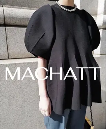 마차트 machatt 홀 가먼트 폼 니트 반팔
