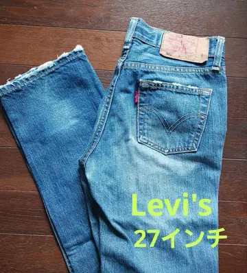 Levi's 501 스트레이트 데님 데님 블루 27인치