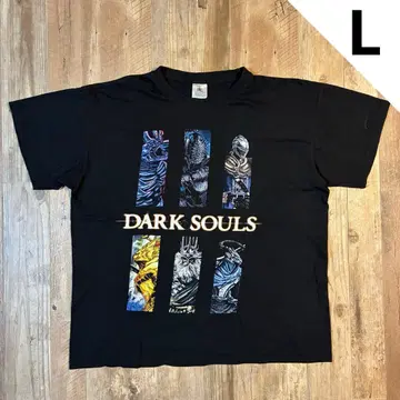 해외 구제 의류 다크 소울 액션 RPG 게임 캐릭터 프린트 T셔츠
