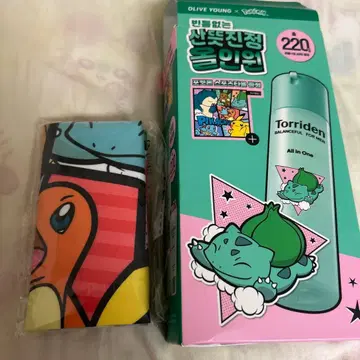 올리브영 손수건 포켓몬 한국 한정판 부속품 OLIVE YOUNG