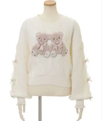 리즈리사 LIZLISA Twin Bears 니트탑 곰
