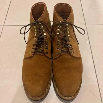 Viberg 스웨이드 브라운 하이컷 부츠