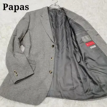 새상품급 Papas 파파스 실크 캐시미어 혼방 테일러드 자켓 XL 사이즈