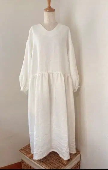 봄의 린넨 원피스 아이리쉬 린넨