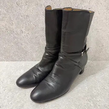 BALLY 벨트 포함 숏부츠 가죽 이탈리아제 36 블랙