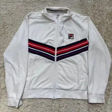 FILA 벨로아 트랙 자켓 M 사이즈 화이트