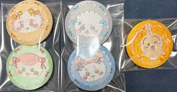 치이카와 자수 캔뱃지 2 토끼 밤만쥬 랏코 헌책방 시사